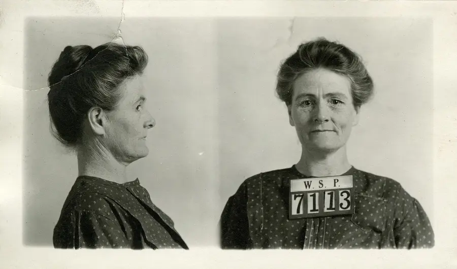 Linda Hazzard – zdjęcie z kartoteki więziennej, 1913