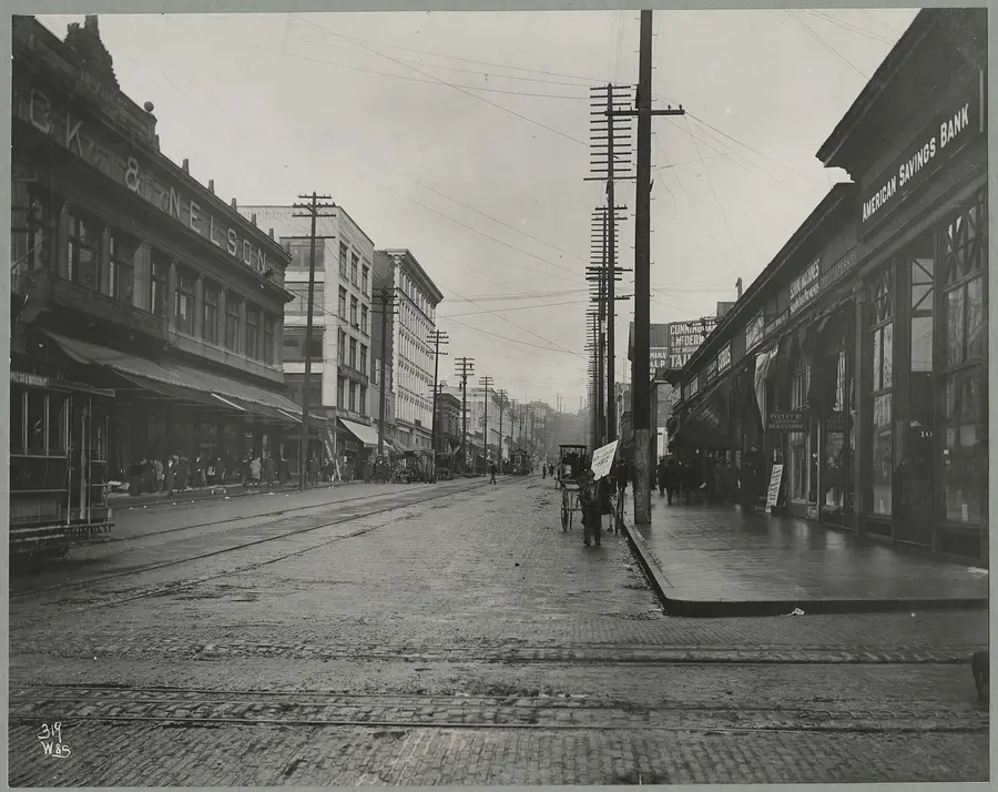 Seattle – ulica, ok. 1903
