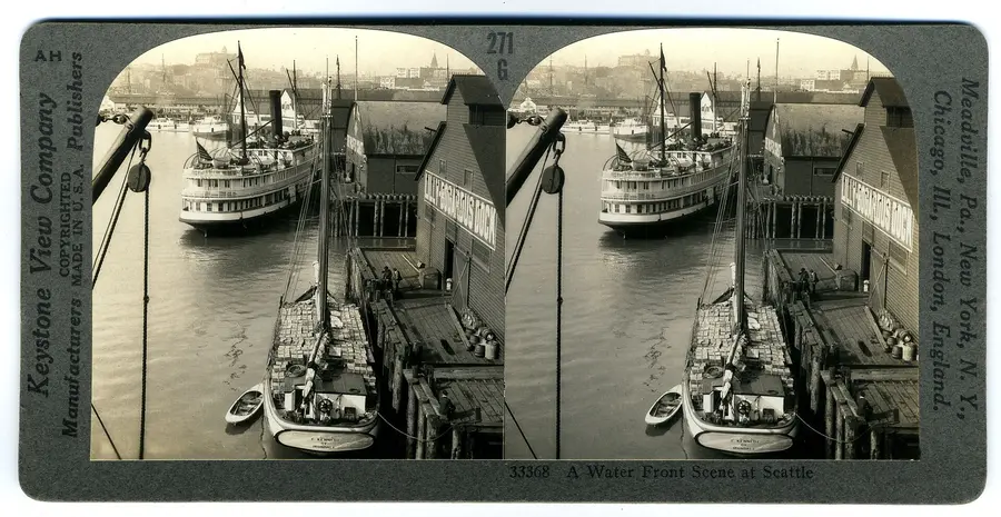 Seattle – nabrzeże, ok. 1906